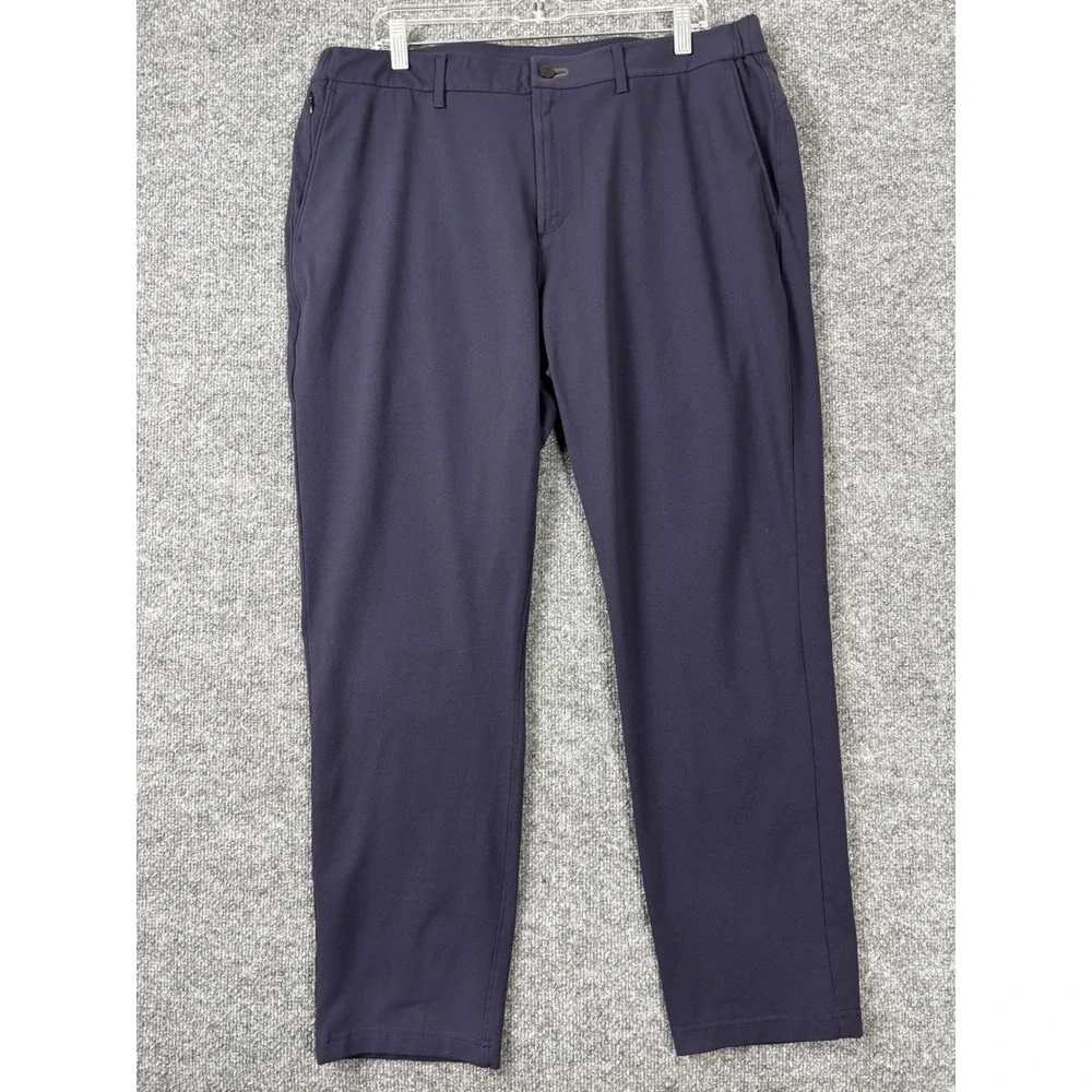 Public Rec Pants Mens 36x28 Navy Blue All Day Every Day Stretch Chino‎ Trousers